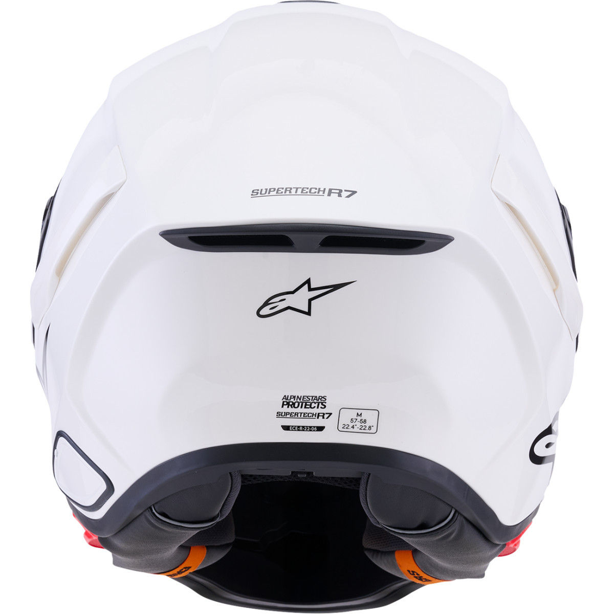 Alpinestars #8202126-2180-2XL - Supertech R7 Helmet - 22.06 - Solid - Gloss White - 2XL