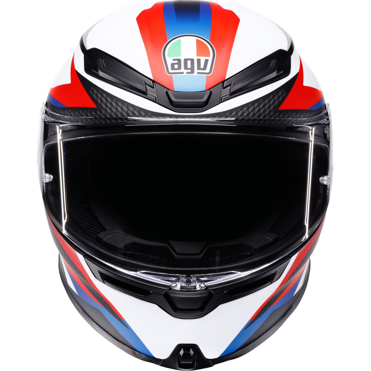 AGV #2118395016-028-M - K6 S Helmet - Timewarp - Matte Black/Red/Blue - Medium