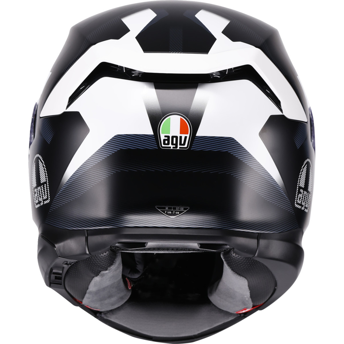 AGV #2118399004-016-L - K7 Helmet - Glimpse - Matte Black/White - Large