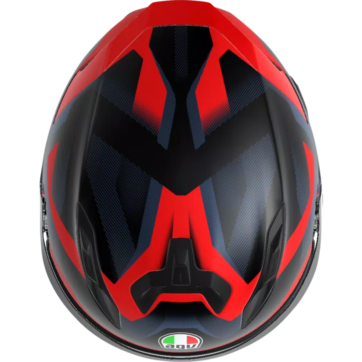 AGV #2118399004-015-L - K7 Helmet - Glimpse - Matte Black/Red - Large