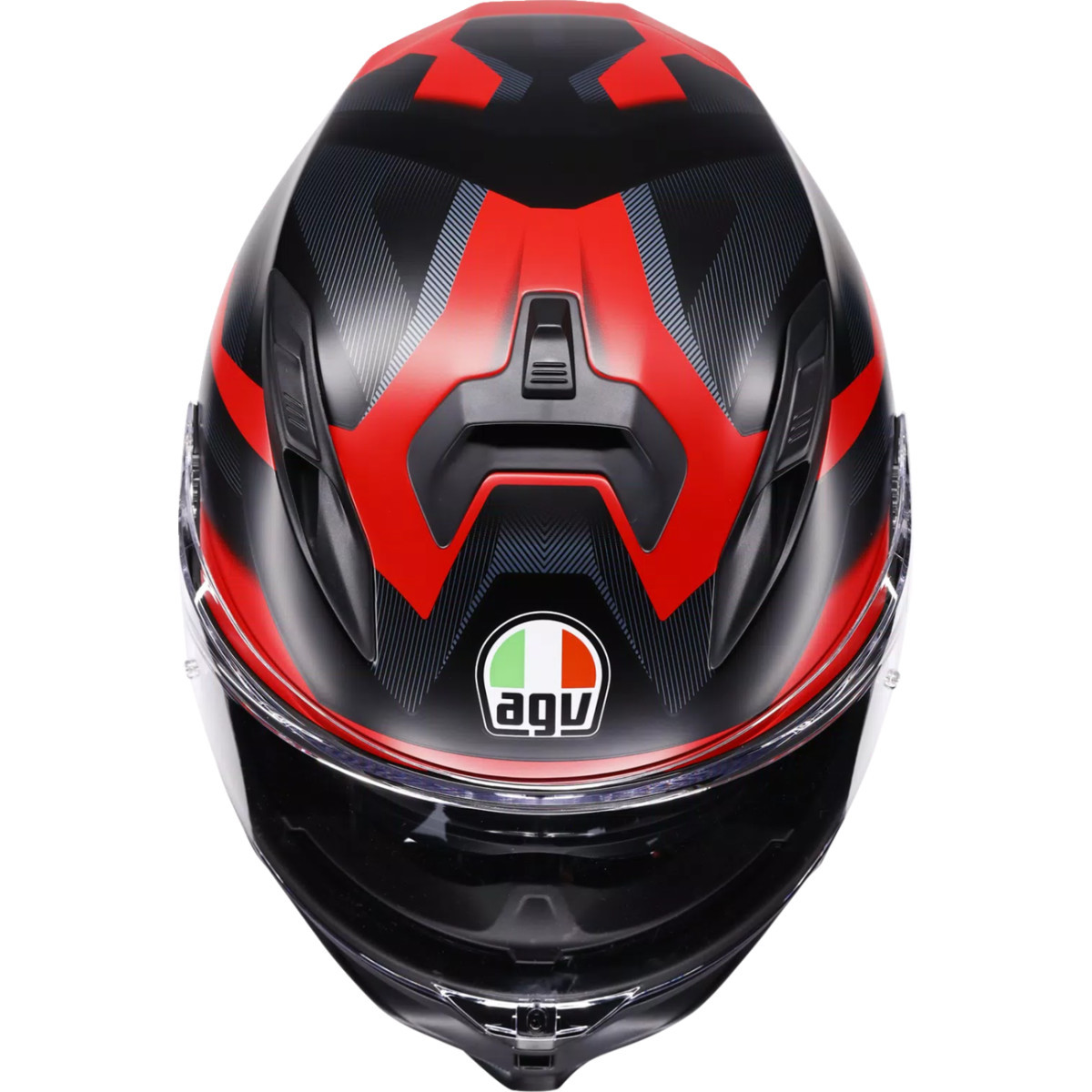 AGV #2118399004-015-XXL - K7 Helmet - Glimpse - Matte Black/Red - 2XL