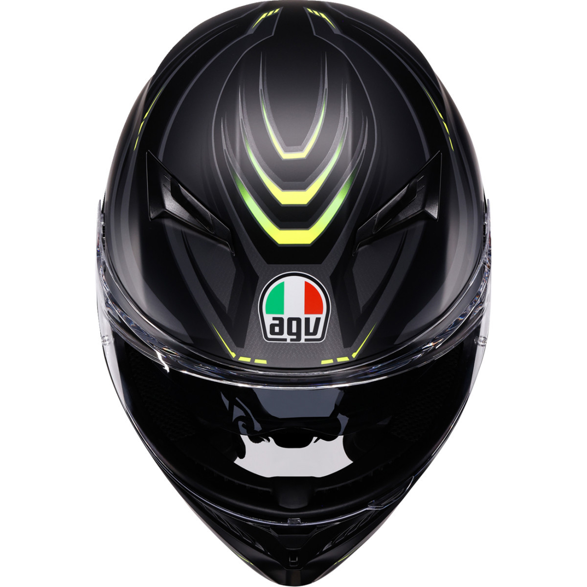 AGV #2118381004-026-L - K3 Helmet - Syth - Matte Black/Yellow Fluo - Large