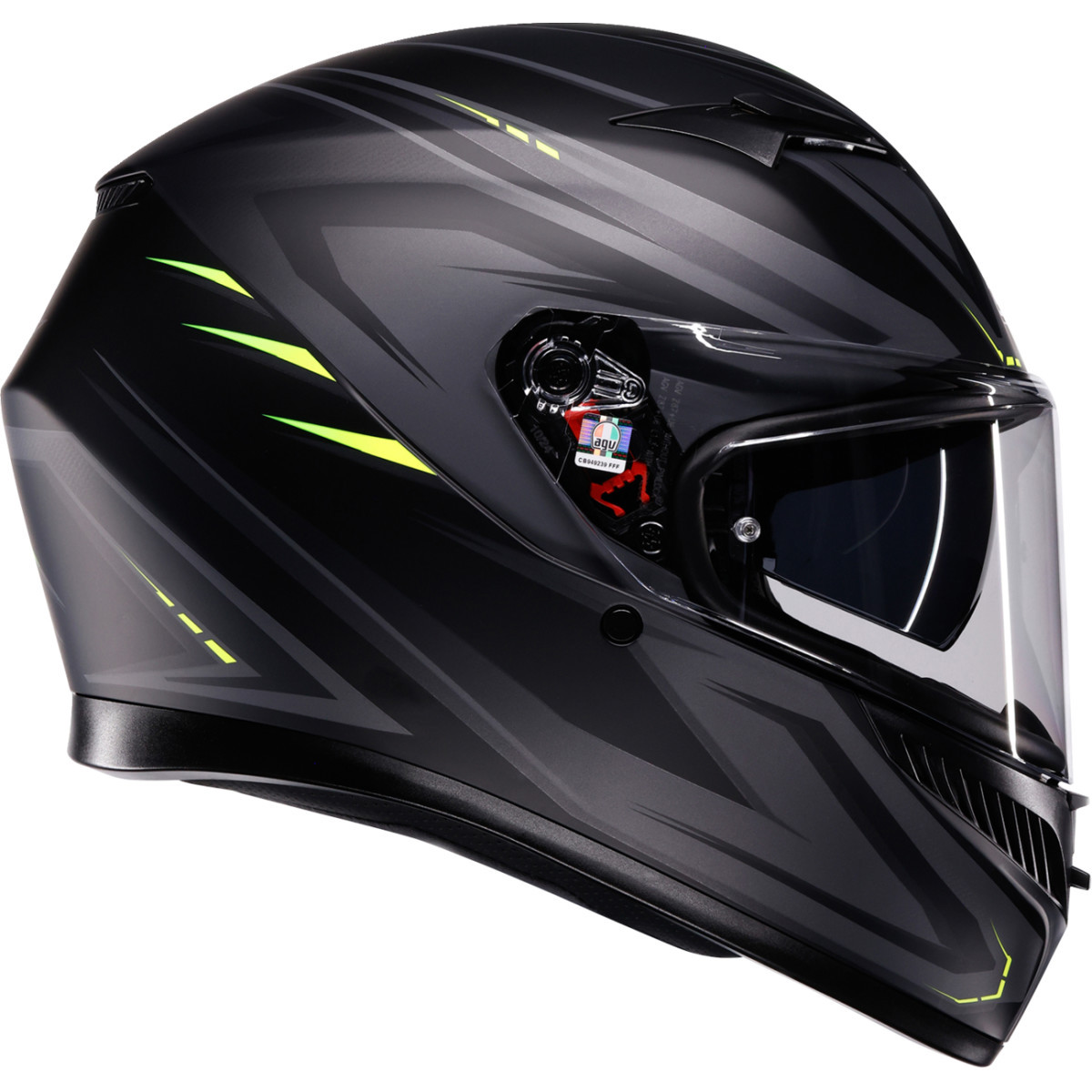 AGV #2118381004-026-XL - K3 Helmet - Syth - Matte Black/Yellow Fluo - XL