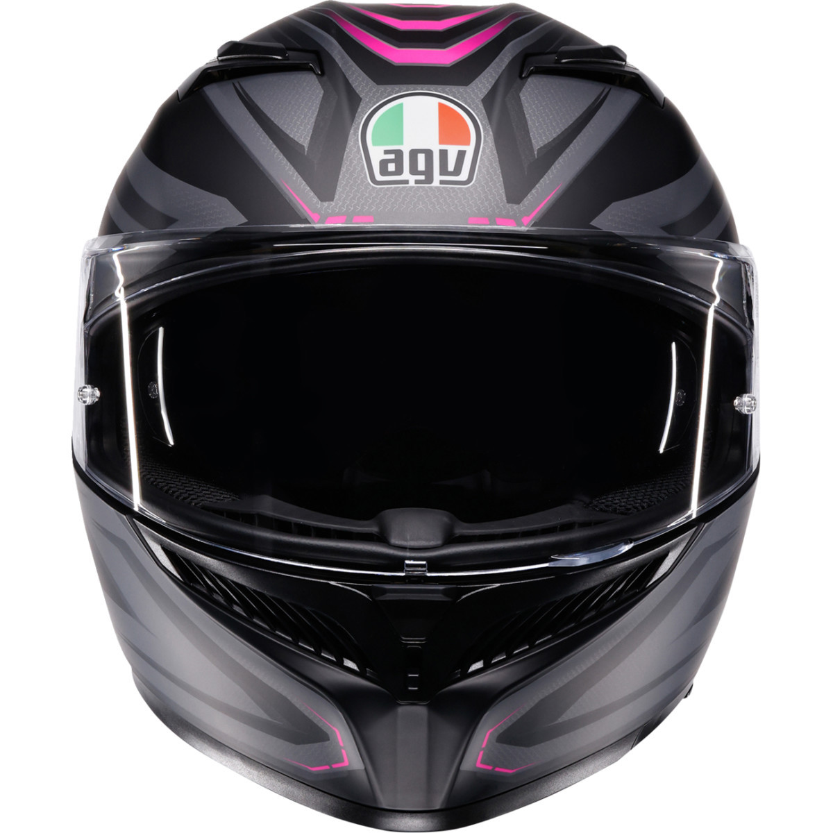 AGV #2118381004-025-S - K3 Helmet - Syth - Matte Black/Pink - Small