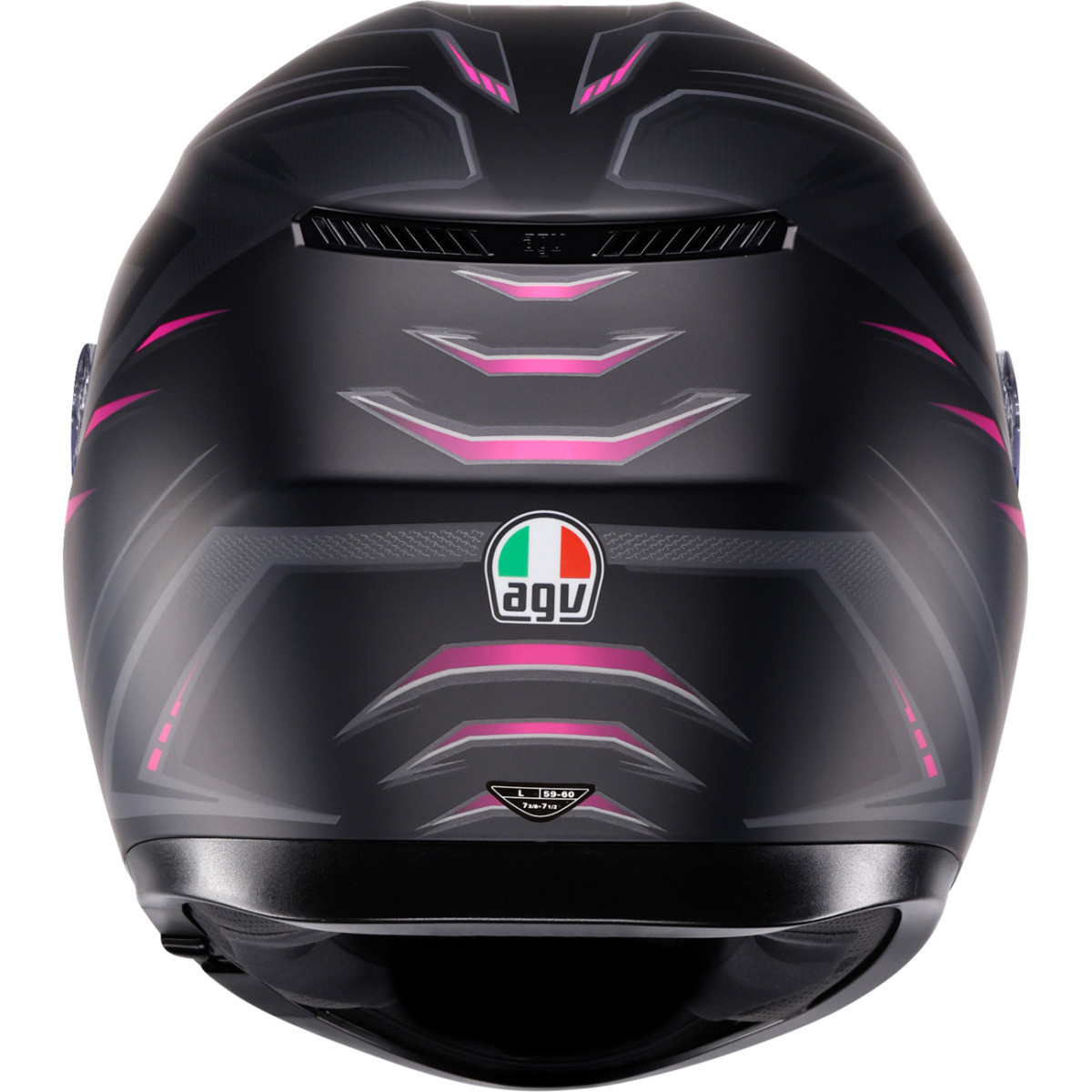 AGV #2118381004-025-XL - K3 Helmet - Syth - Matte Black/Pink - XL