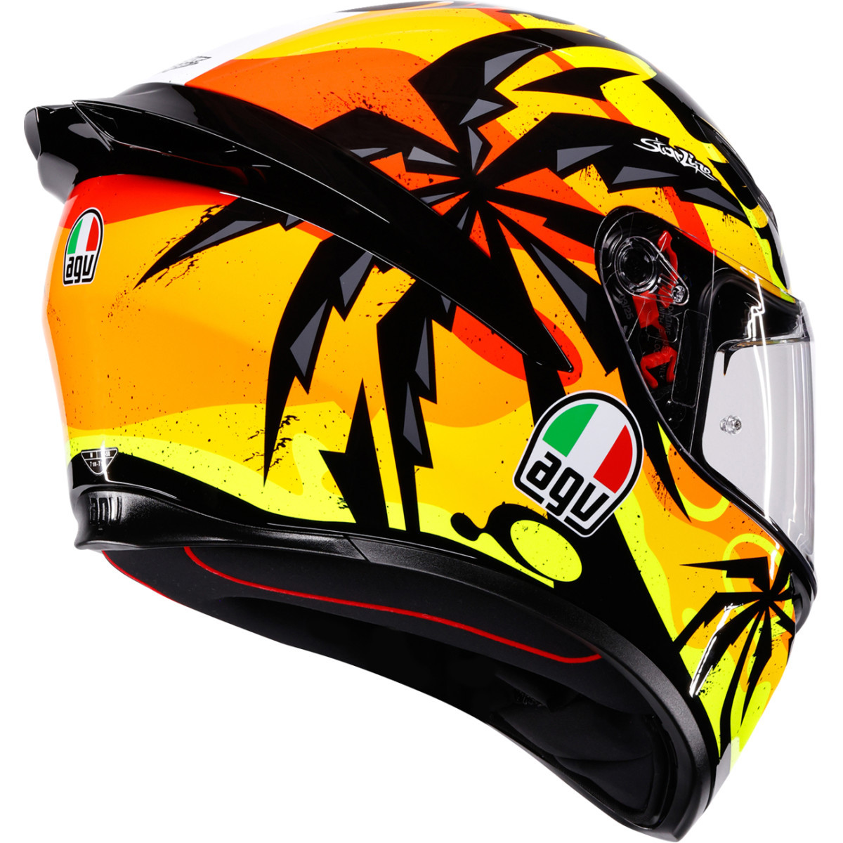 AGV #2118394018-070-M - K1 S Helmet - Tropicrush - Black/Orange - Medium