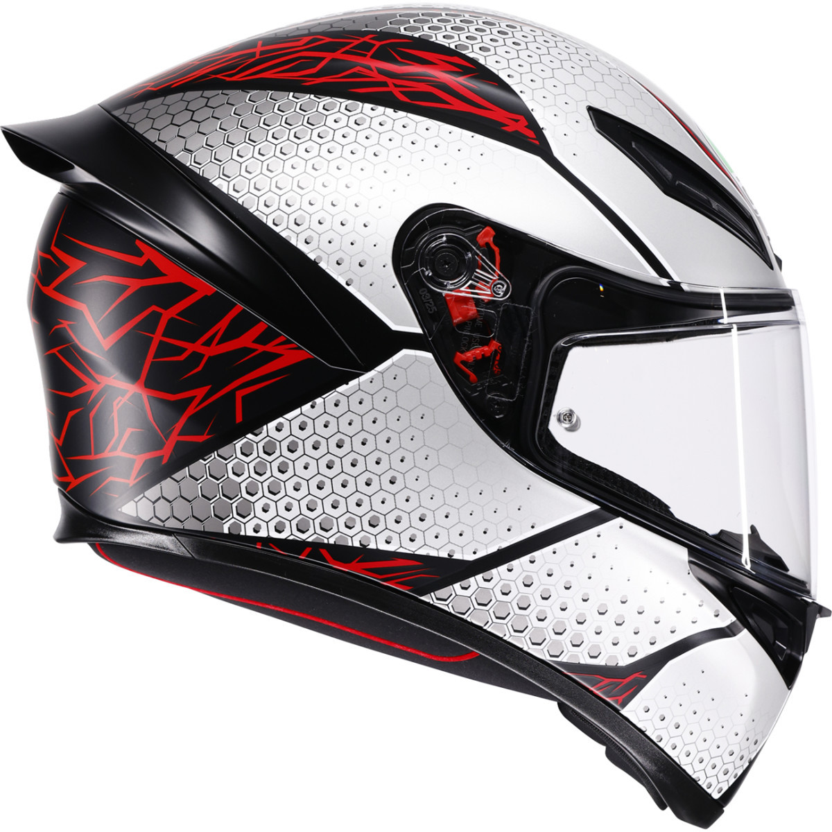 AGV #2118394018-073-M - K1 S Helmet - Speedarmor - Matte Black/Gray/Red - Medium