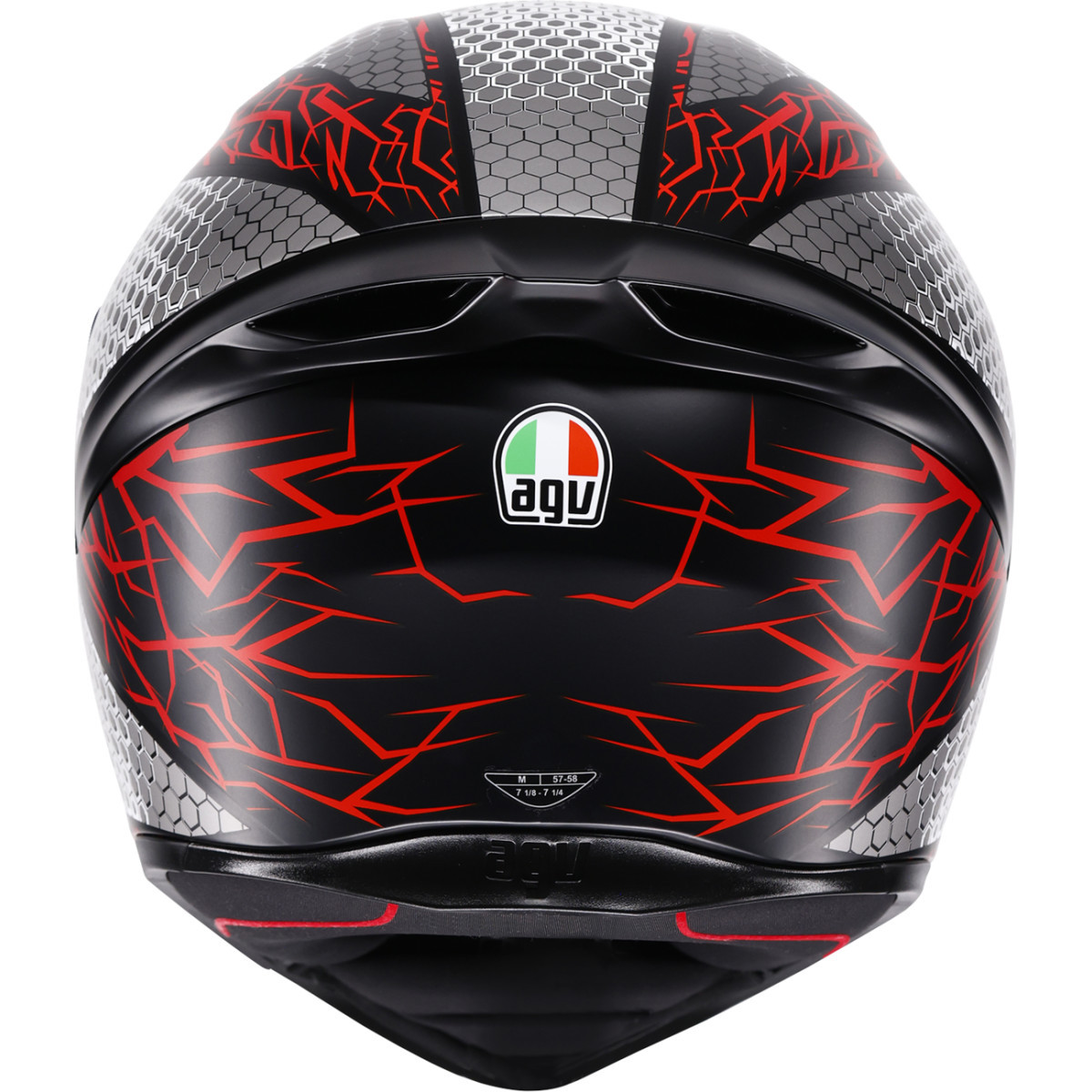 AGV #2118394018-073-M - K1 S Helmet - Speedarmor - Matte Black/Gray/Red - Medium