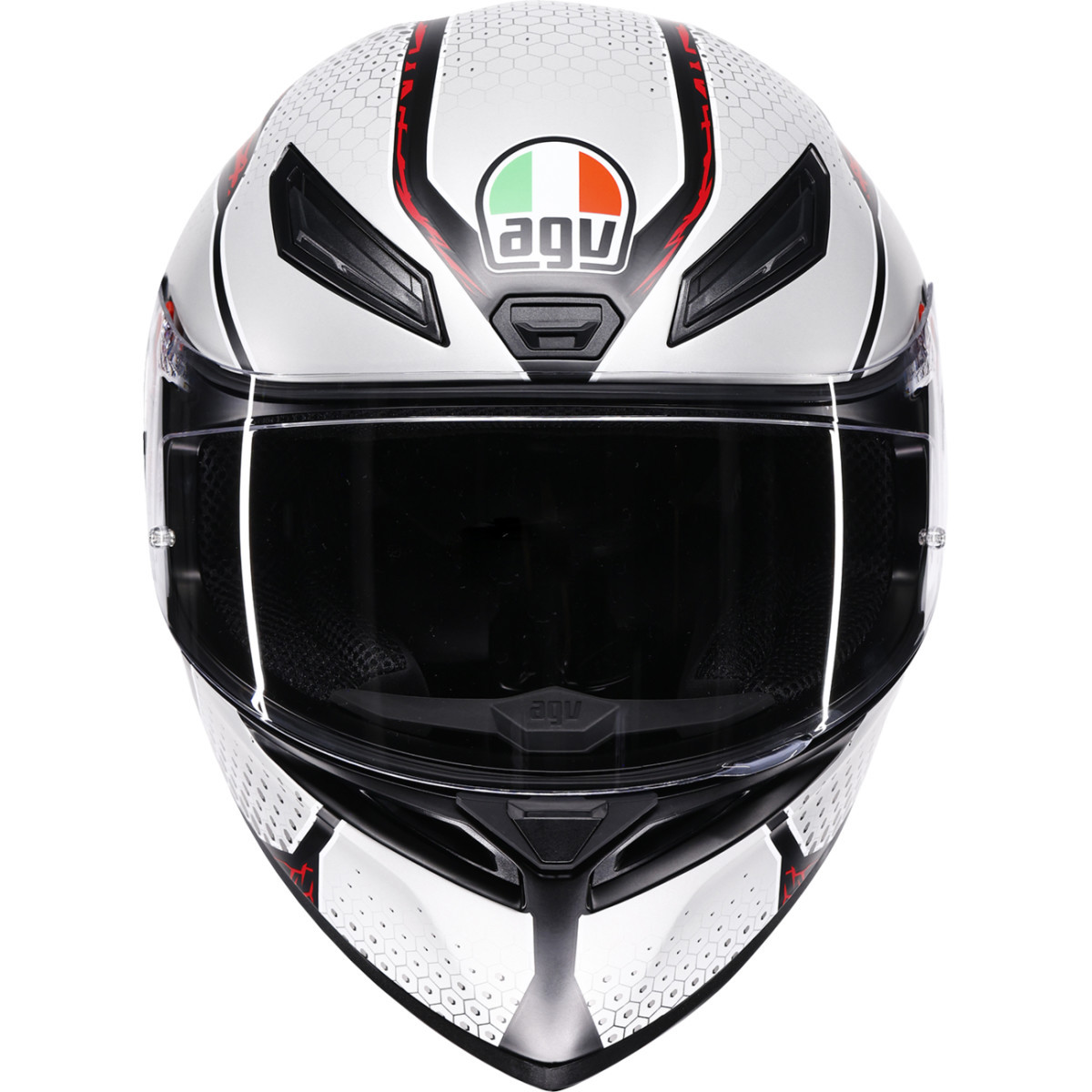 AGV #2118394018-073-XXL - K1 S Helmet - Speedarmor - Matte Black/Gray/Red - 2XL