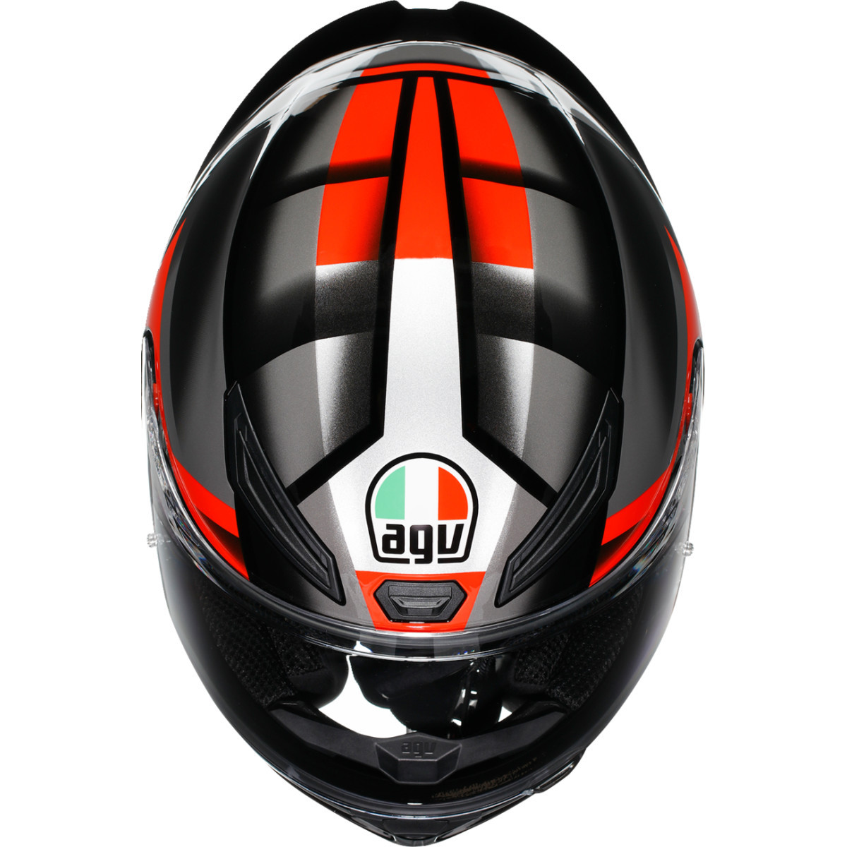 AGV #2118394018064S - K1 S Helmet - Fastlap - Black/Gray/Red - Small