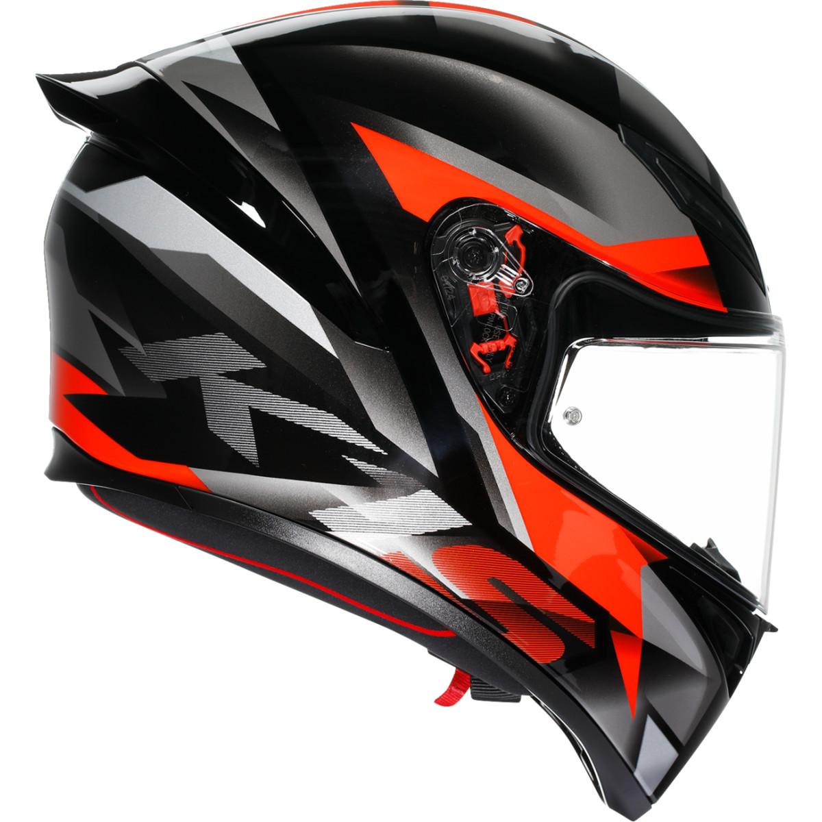 AGV #21183940180642X - K1 S Helmet - Fastlap - Black/Gray/Red - 2XL