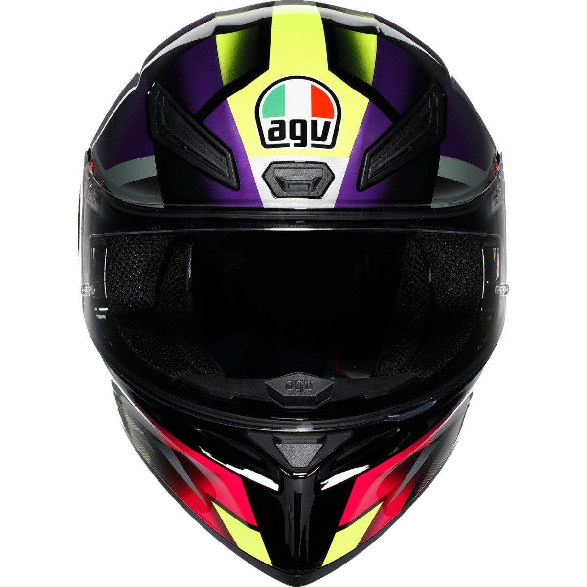 AGV #2118394018065S - K1 S Helmet - Fastlap - Black/Purple/Pink - Small