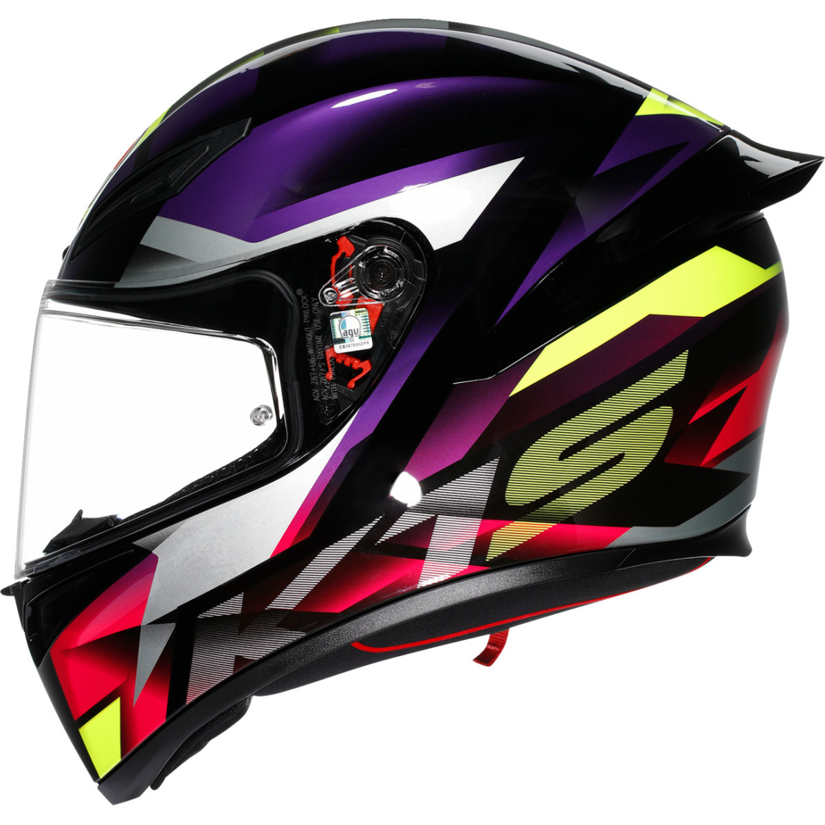 AGV #2118394018065L - K1 S Helmet - Fastlap - Black/Purple/Pink - Large