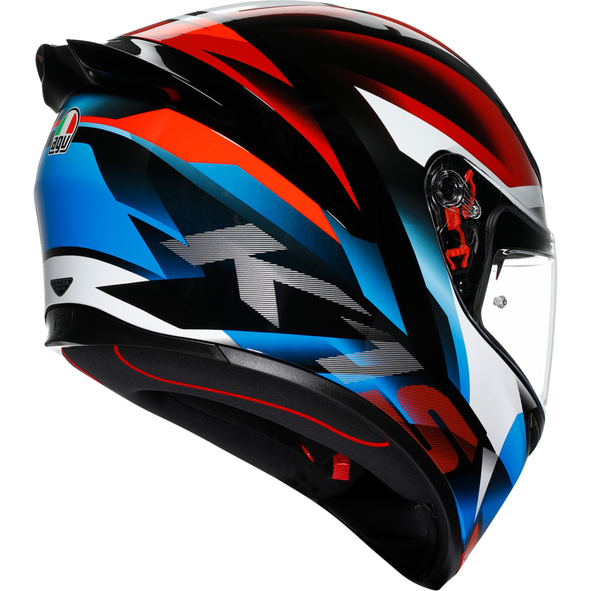 AGV #21183940180662X - K1 S Helmet - Fastlap - Black/Red/Blue - 2XL