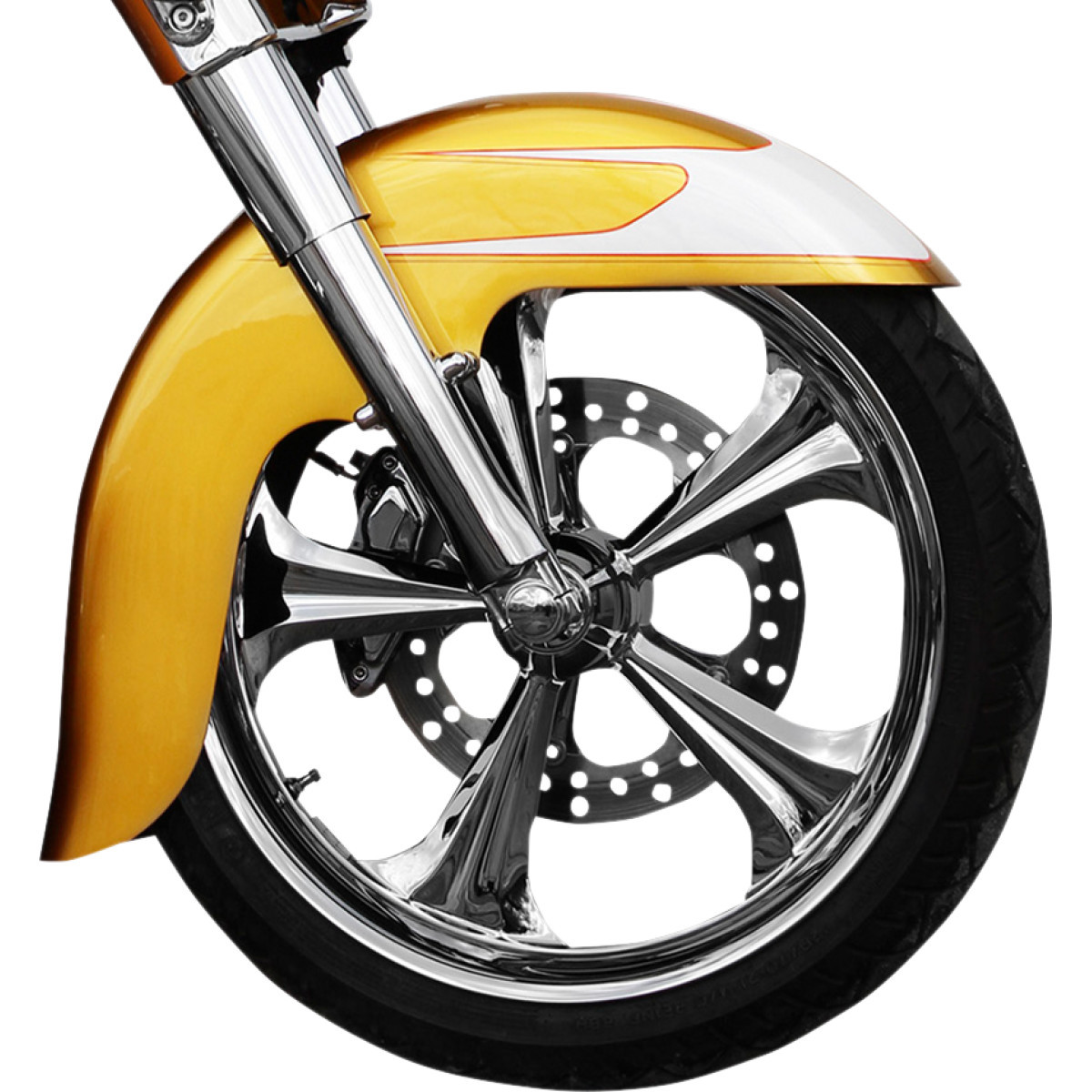 Klock Werks #KWF-01-0101 - WFB™ Benchmark Front Fender - Black - 21" - HD Touring/Trike