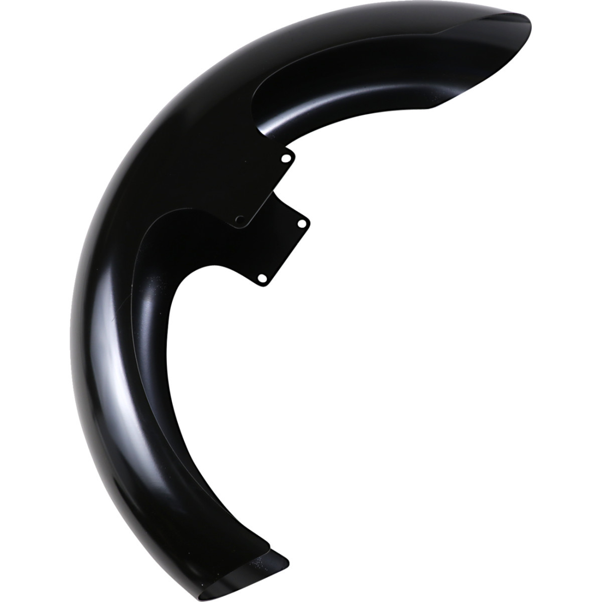 Klock Werks #KWF-01-0102 - Slicer Front Fender - Black - 16"-19" - HD Touring/Trike