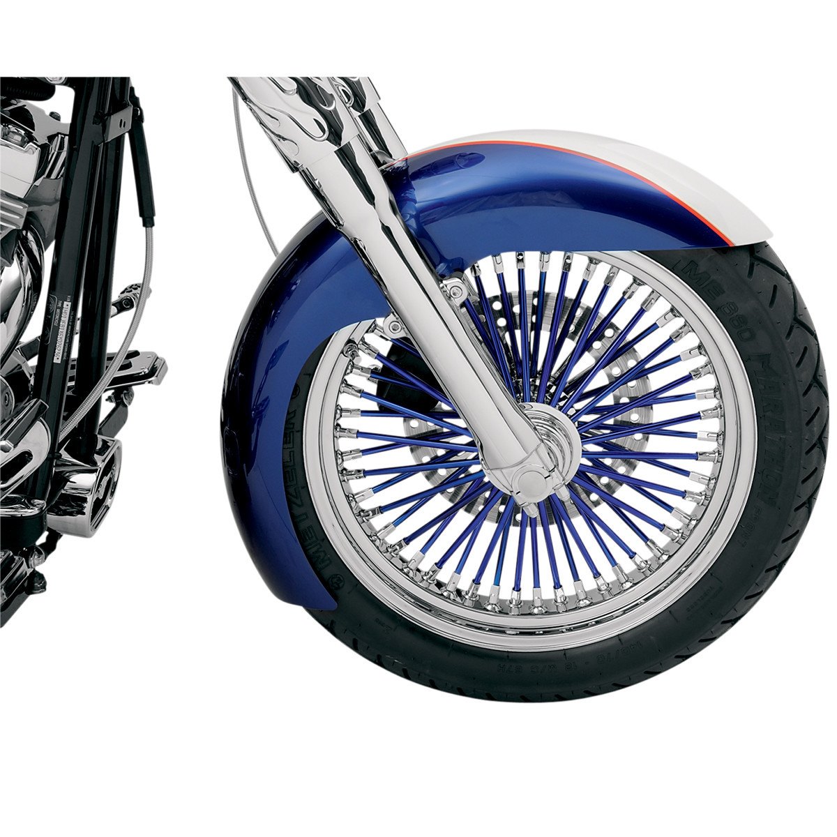 Klock Werks #KWF-01-0113 - Level Front Fender - Black - 21" - HD Touring/Trike