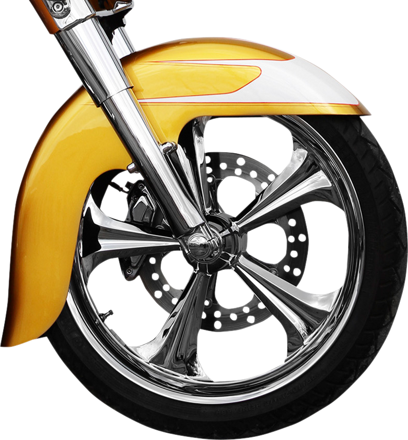 Klock Werks #KWF-01-0101-2014 - Benchmark Front Fender Kit - Non-Raked - Steel - 21"
