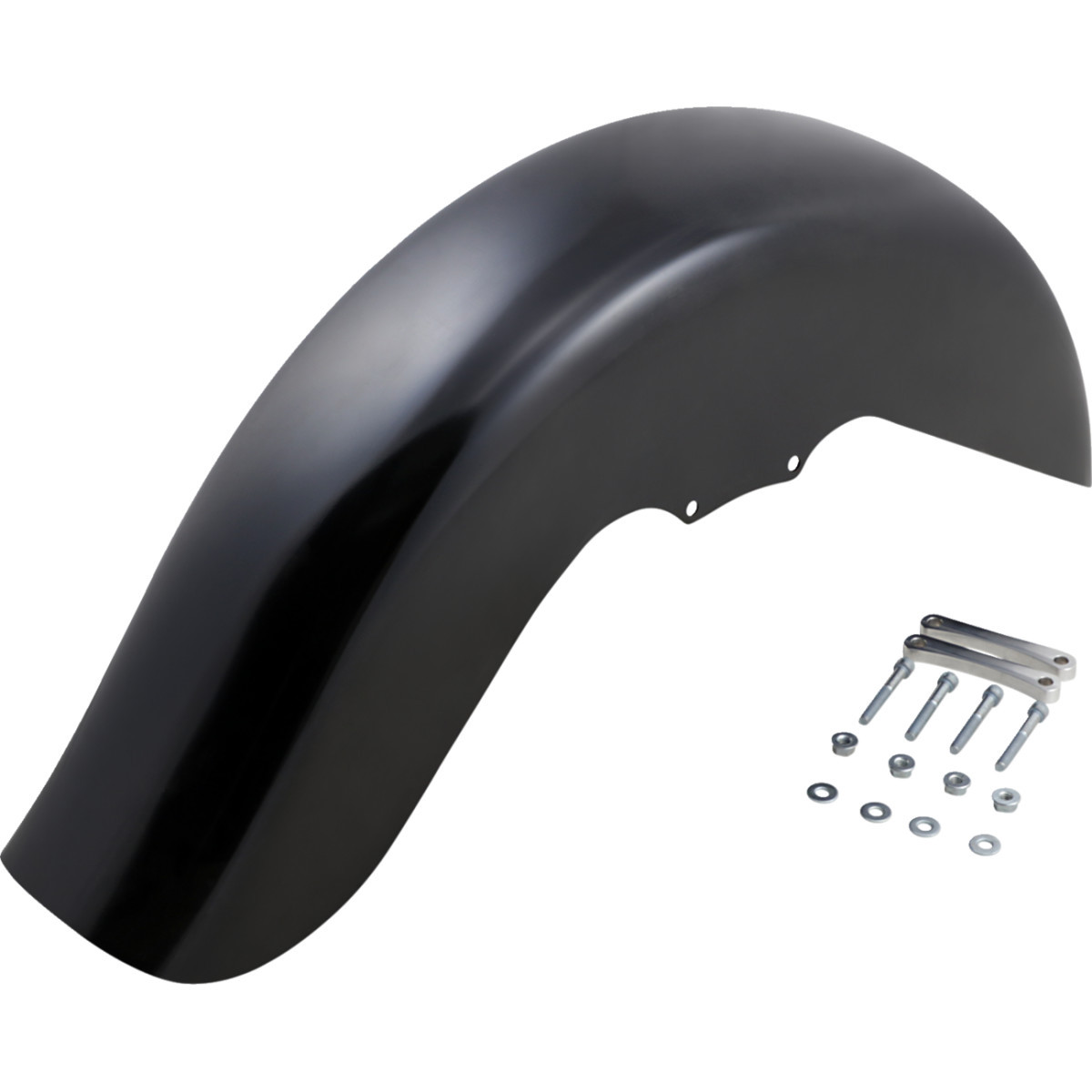 Klock Werks #KWF-01-0101-2014 - Benchmark Front Fender - Non-Raked - Black - 21" - HD Touring/Trike