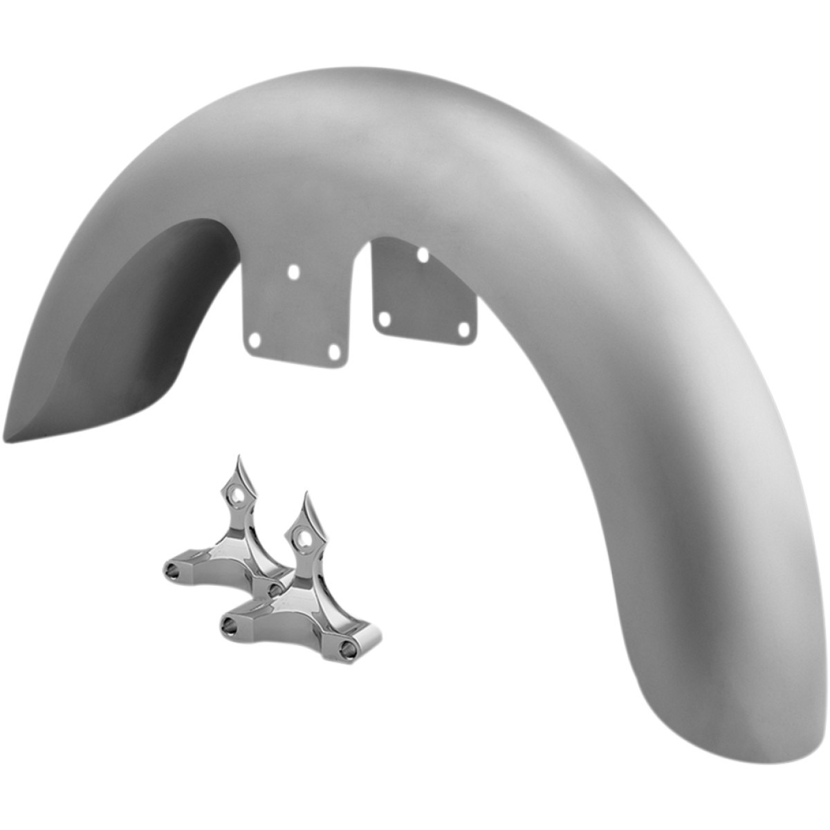 RC Components #FNDRKT26 - Front Fender Kit with Chrome Adapters - For 26" Wheel - 6" W