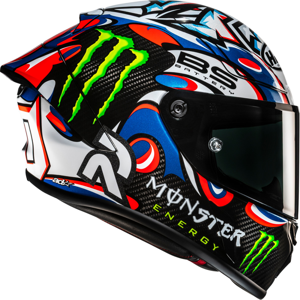 HJC #FB27NUS5221V - RPHA 1N V2 Carbon Helmet - Quartararo Le Mans III - MC21 - Medium