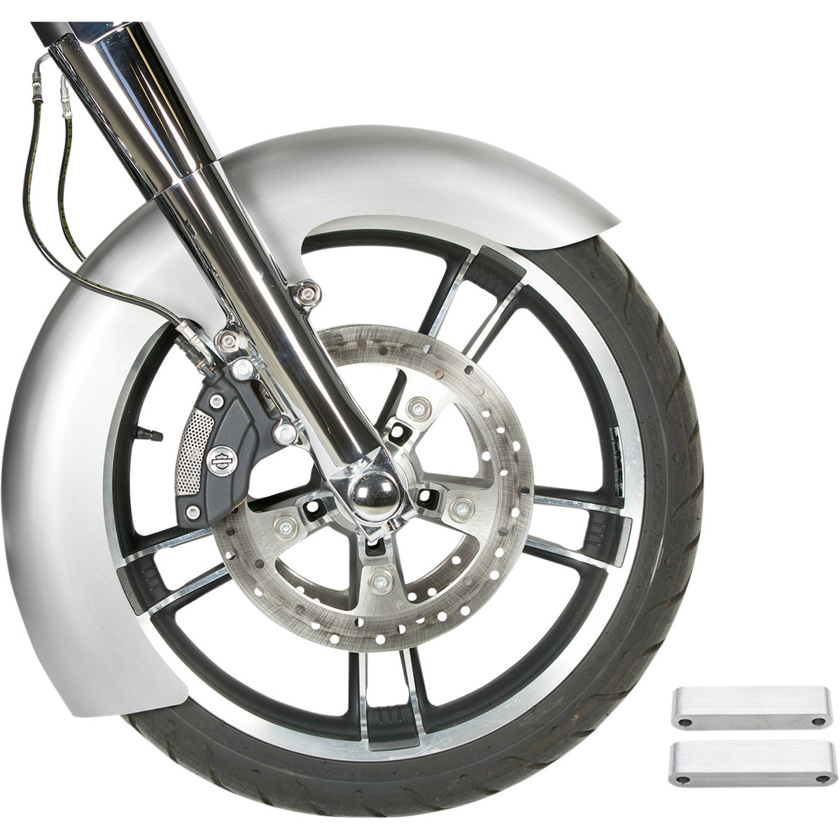 RWD V-twin #RWD-50133 - Custom Dresser Front Fender for 21" Wheel - Steel - LS-2 Style - 5.5" W x 43" L