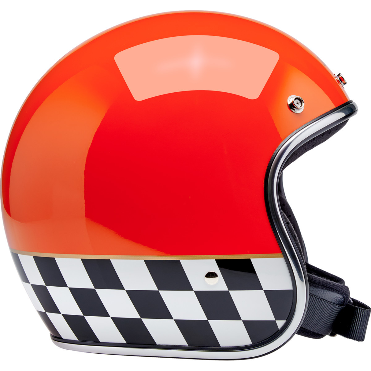 Biltwell #1001-590-206 - Bonanza Helmet - Competition - Orange - 2XL