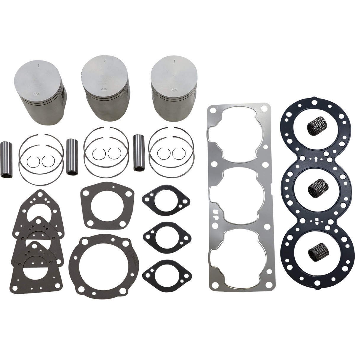 WSM #010-821-22 - Top-End Rebuild Kit - 80.50 mm - Original Series - Kawasaki