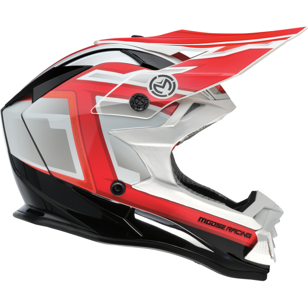 Moose Offroad - MR3 Helmet - F.A.F. - White/Black/Red - Small