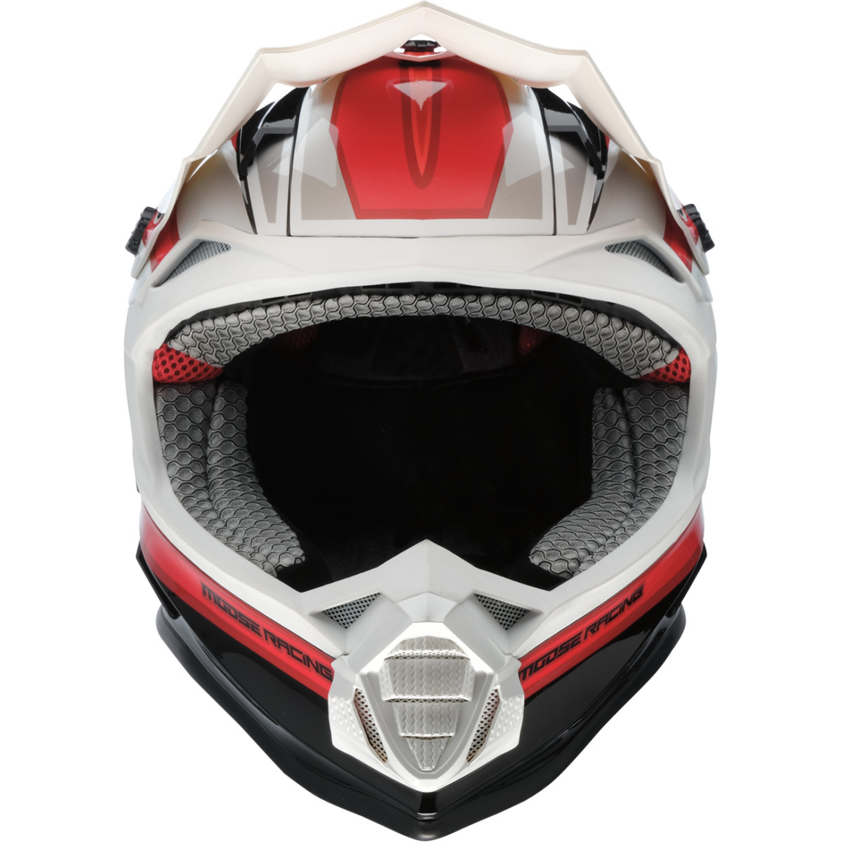 Moose Offroad - MR3 Helmet - F.A.F. - White/Black/Red - Medium