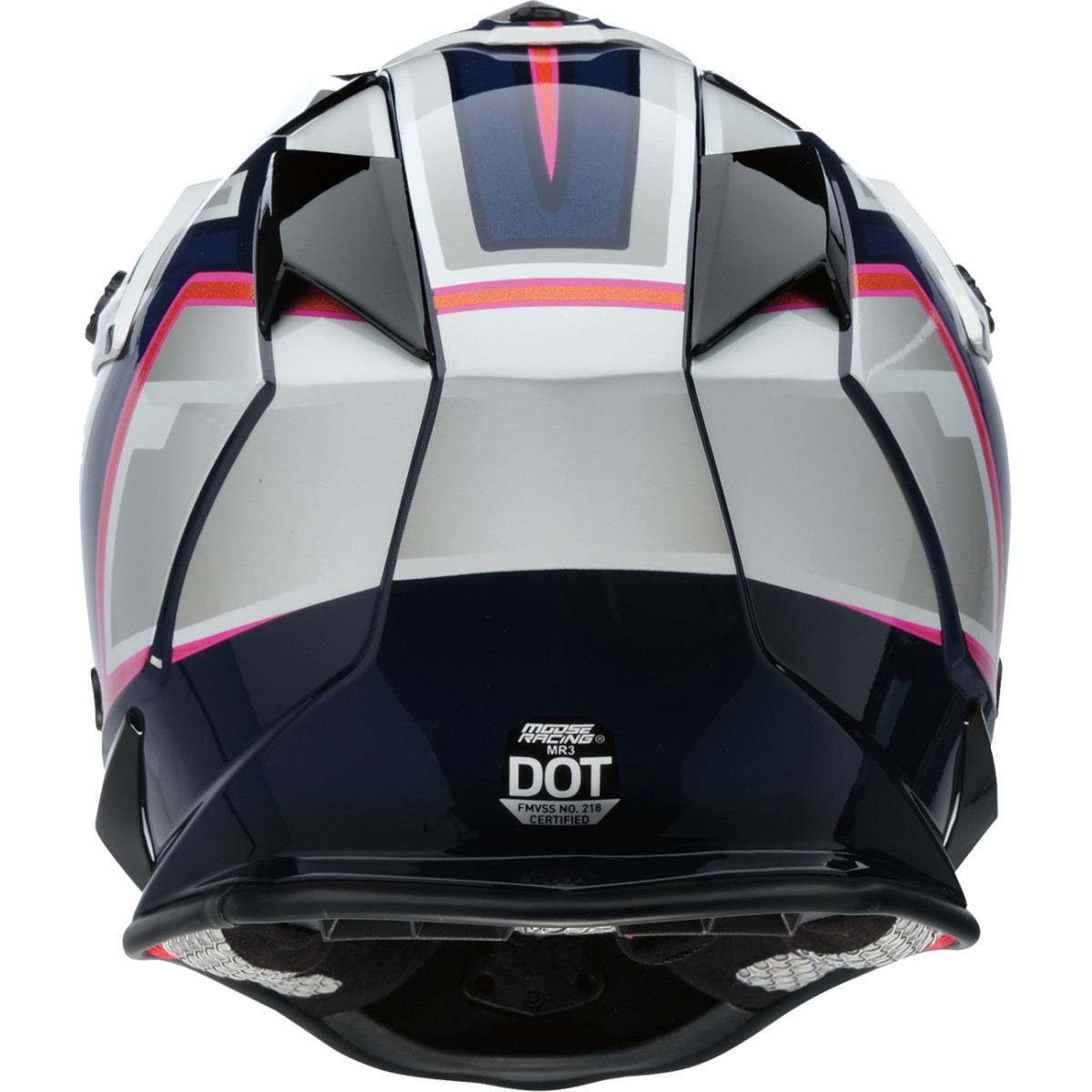 Moose Offroad - MR3 Helmet - F.A.F. - White/Navy/Pink - Small