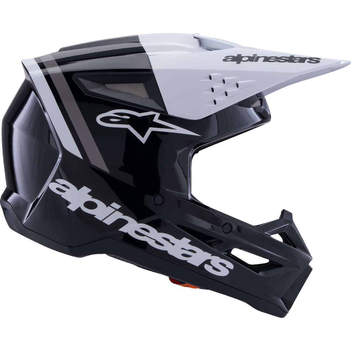 Alpinestars #8300826-1546-M - SM3 Helmet - Radium - Gloss Black/White/Gray - Medium