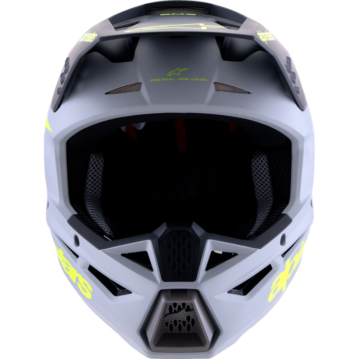Alpinestars #8300826-9510-XXL - SM3 Helmet - Radium - Matte Gray/Black/Yellow Fluo - 2XL