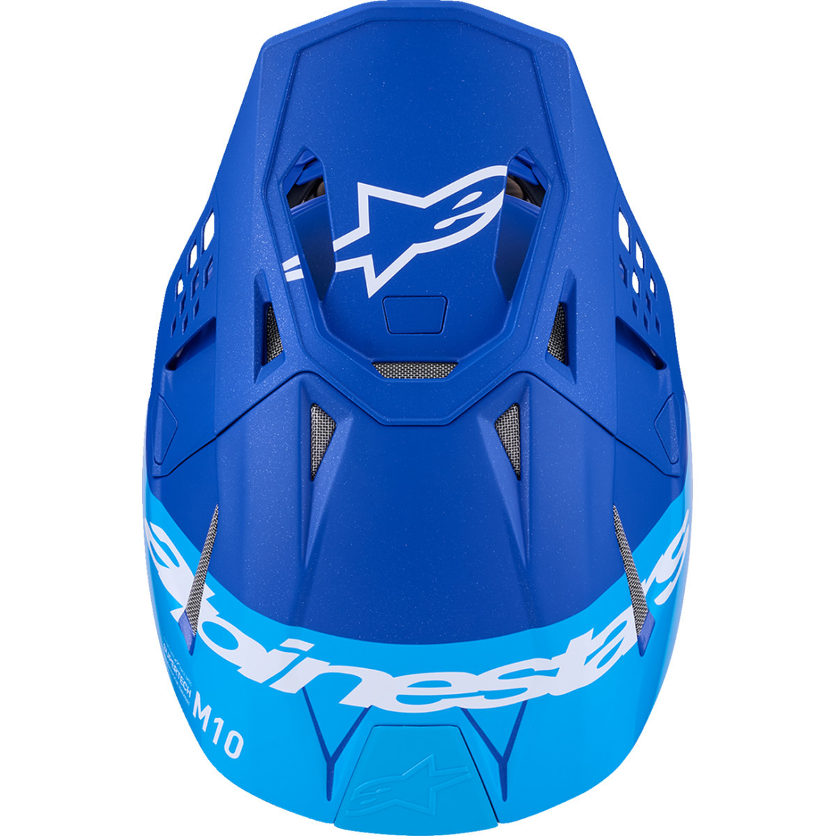 Alpinestars #8301023-7282-XXL - Supertech M10 Helmet - Flood - MIPS® - Blue/Black Carbon - 2XL