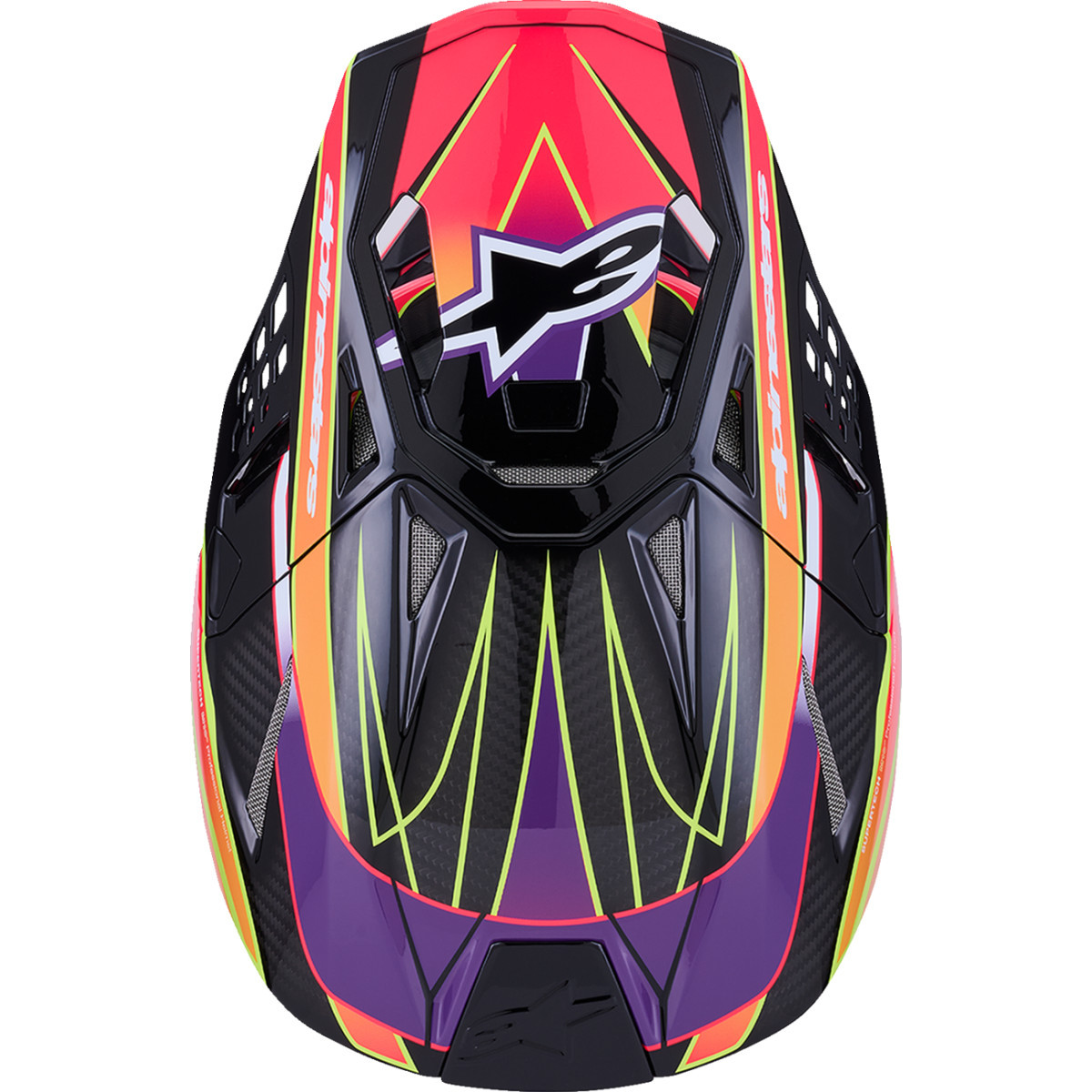 Alpinestars #8301223-3145-M - Supertech M10 Helmet - MIPS® - Era - Gloss Pink/Violet/Yellow Fluo - Medium