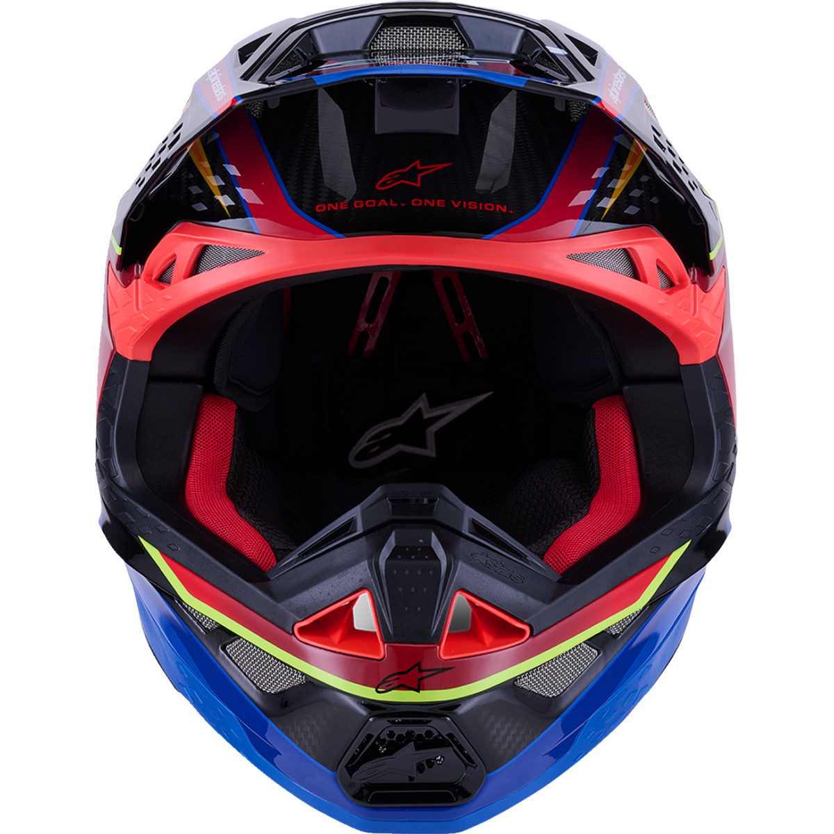 Alpinestars #8301223-7356-M - Supertech M10 Helmet - MIPS® - Era - Gloss Blue/Red/Yellow Fluo - Medium