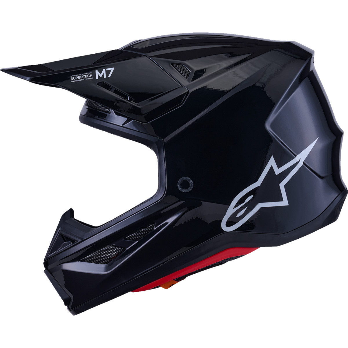 Alpinestars #8301426-1180-S - SM7 Helmet - Solid - Gloss Black - Small