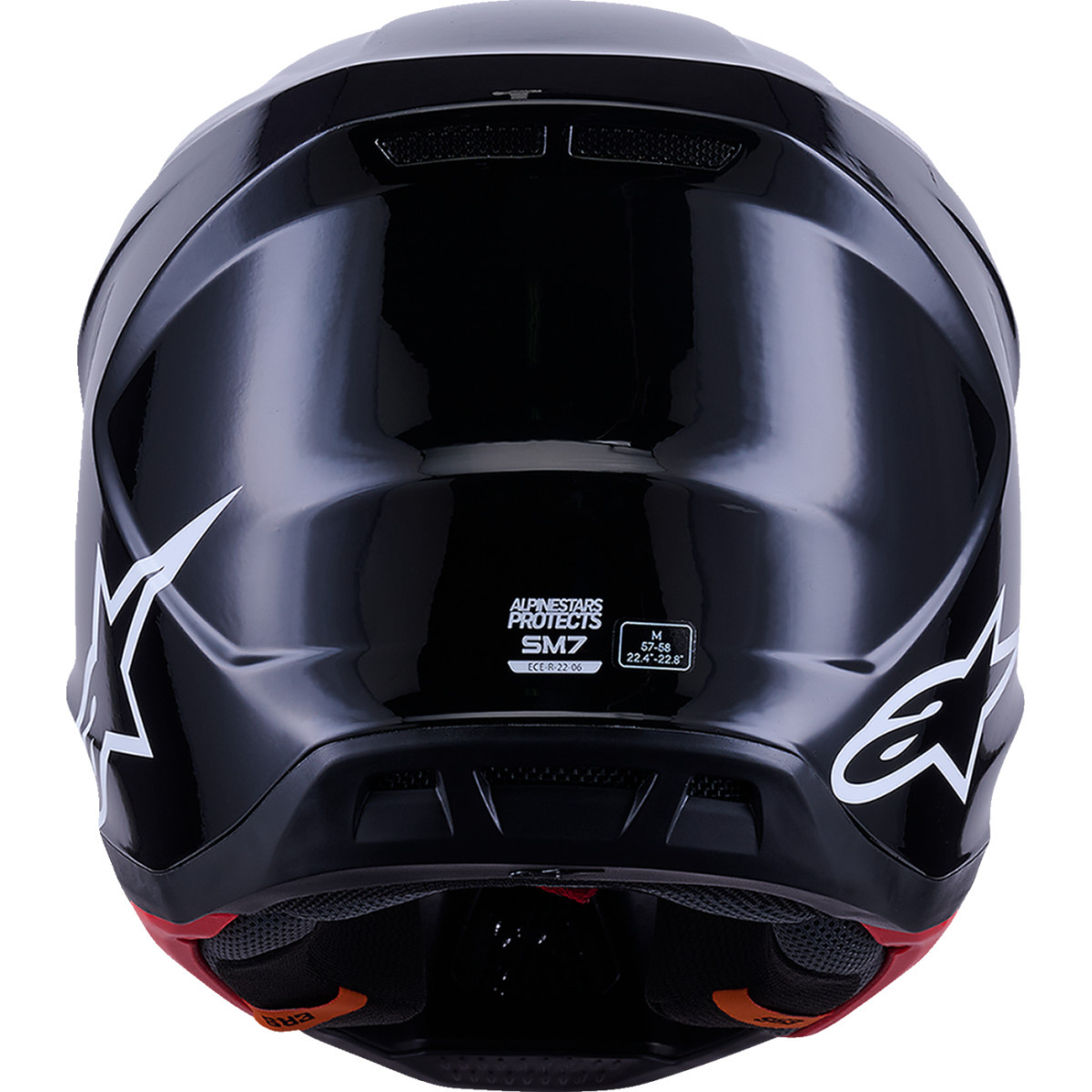 Alpinestars #8301426-1180-XXL - SM7 Helmet - Solid - Gloss Black - 2XL
