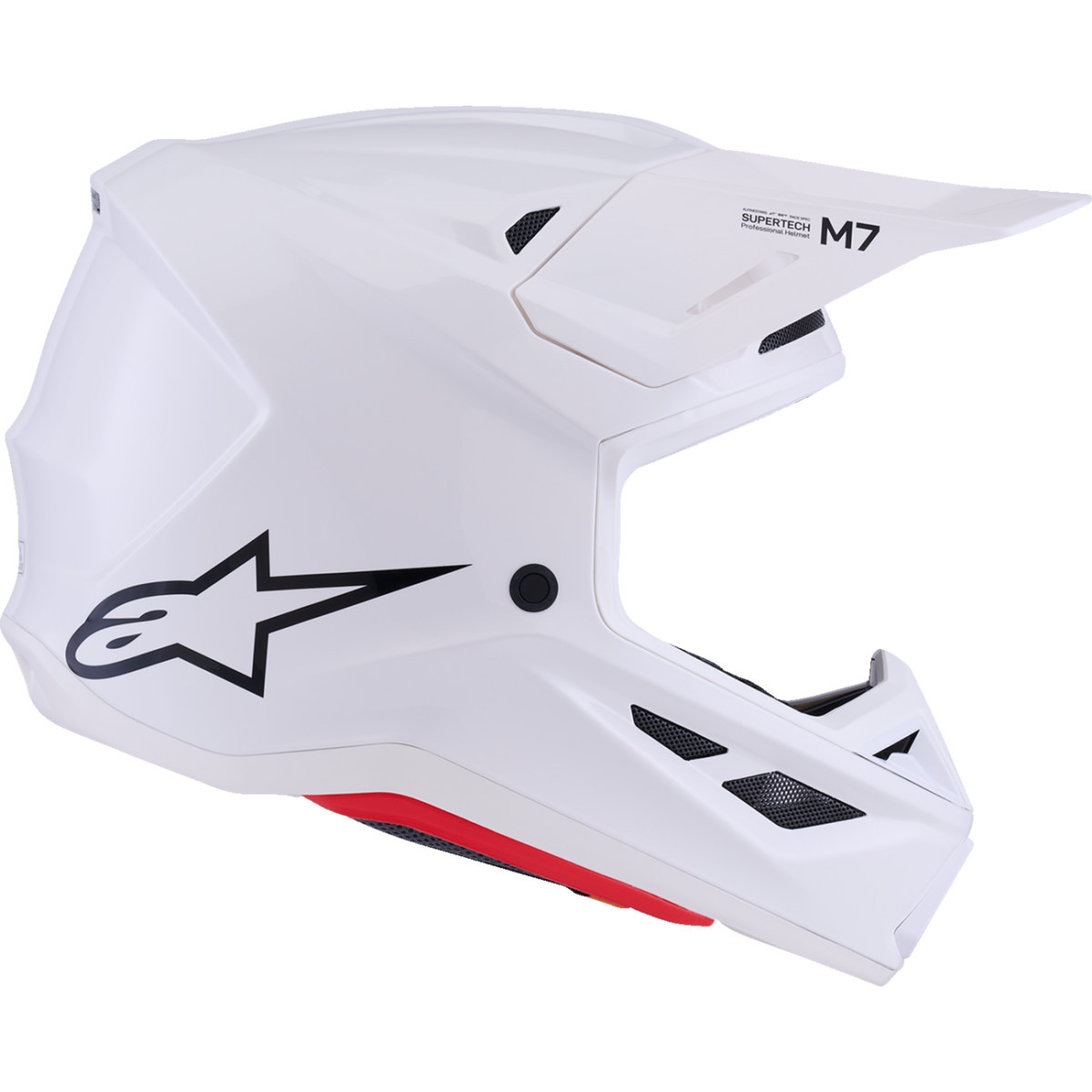 Alpinestars #8301426-2180-XL - SM7 Helmet - Solid - Gloss White - XL