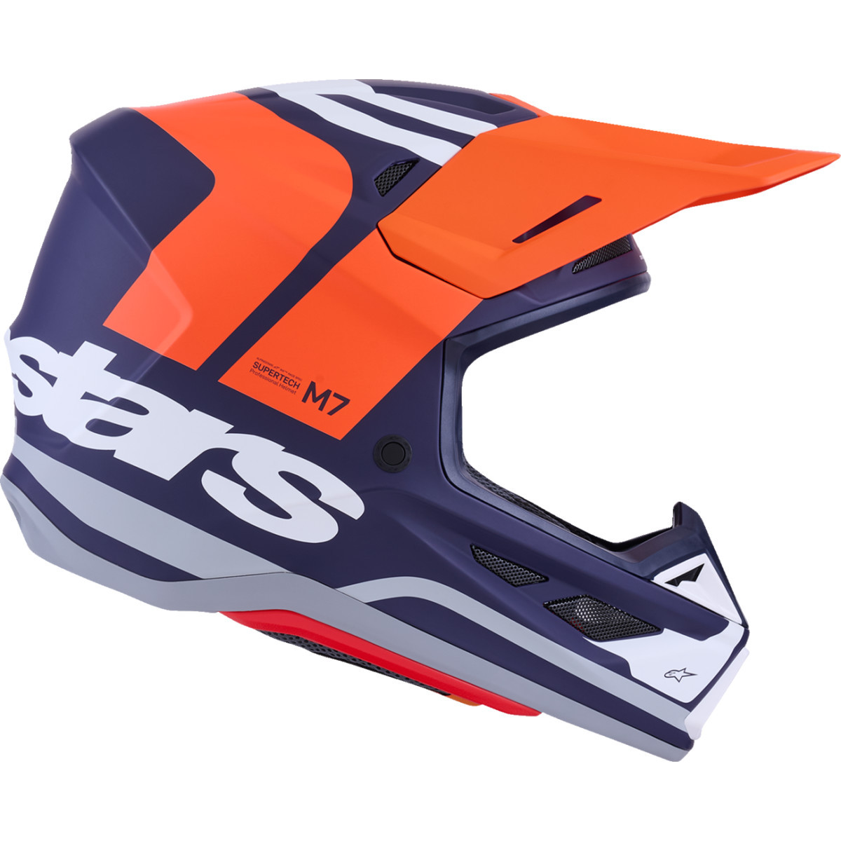 Alpinestars #8301826-408-S - SM7 Helmet - Core - Matte Orange/Blue - Small