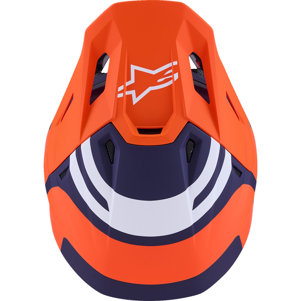 Alpinestars #8301826-408-XL - SM7 Helmet - Core - Matte Orange/Blue - XL