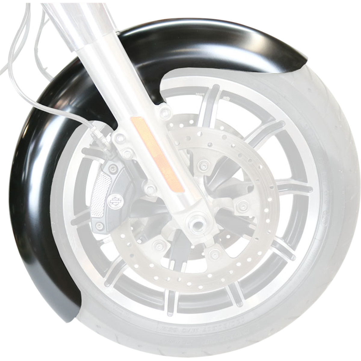 Paul Yaffe Bagger Nation #PYO:THICKY21-13E-S - Thicky Front Fender - 21" Wheel - With Satin Spacers
