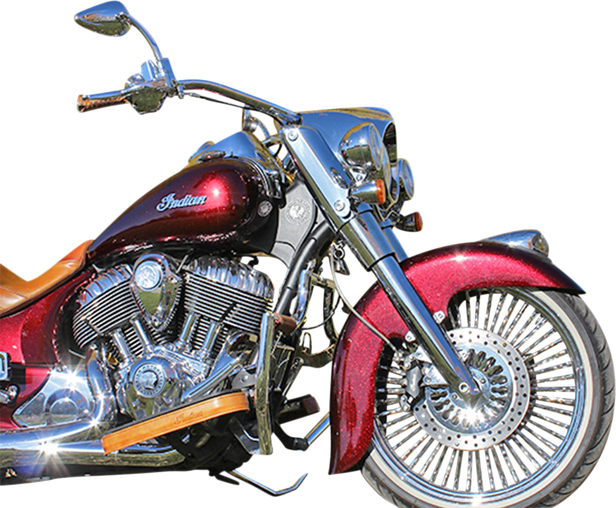 Klock Werks #KWF-04-0400 - Front Fender - Steel - Indian/Chief - 16"-19"