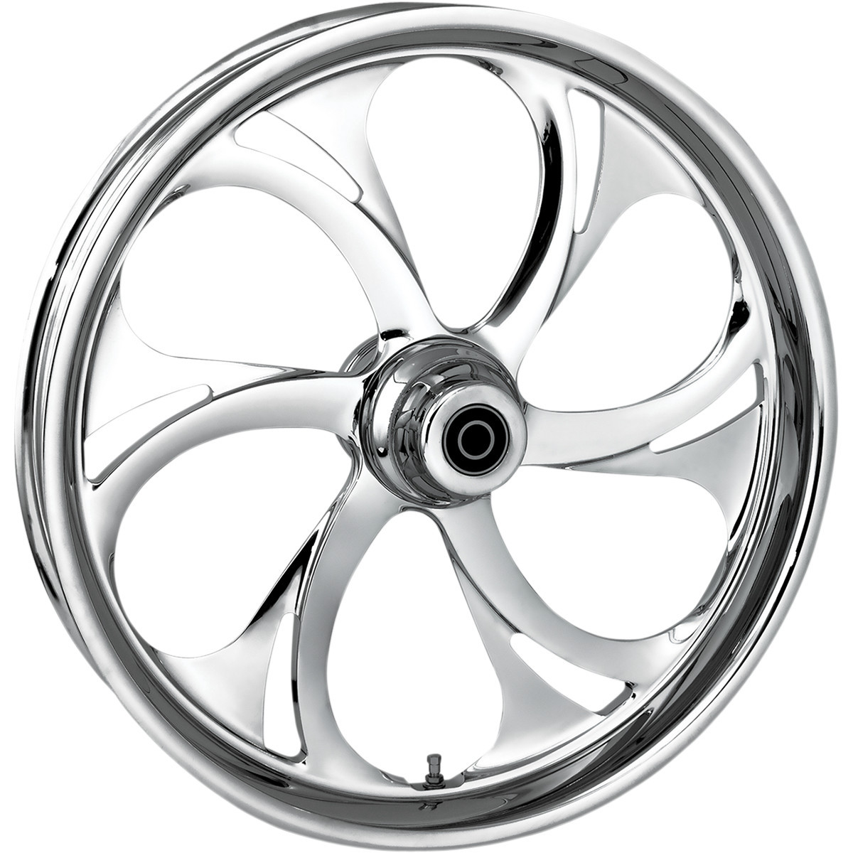 RC Components #16350-9016-105C - Wheel - Recoil - Front - Single Disc/without ABS - Chrome - 16x3.5 - '00-'06 FLST