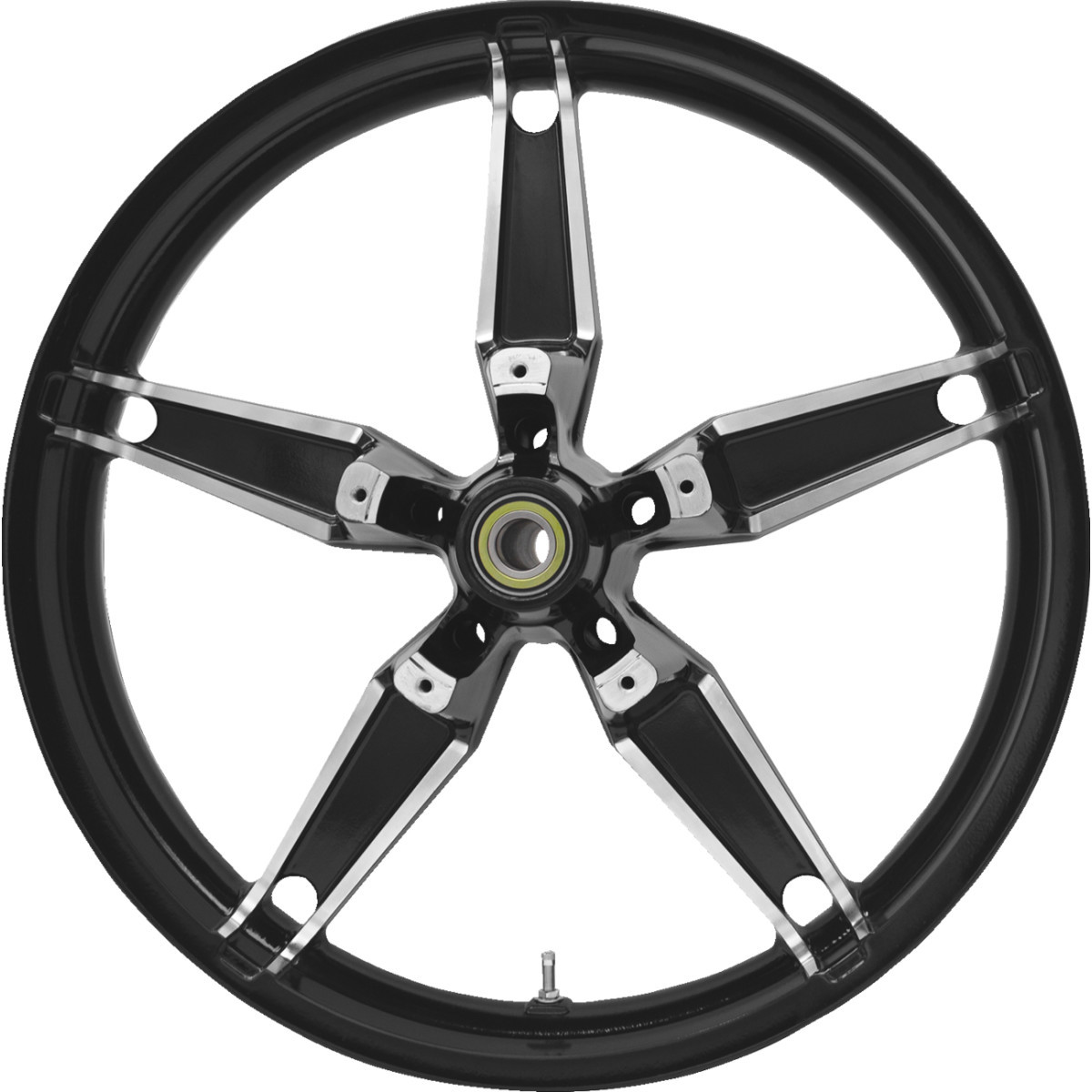 Coastal Moto #3D-DAY213BC-ABST - Wheel - Daytona - Front - Dual Disc/with ABS - Black Cut - 21x3.5