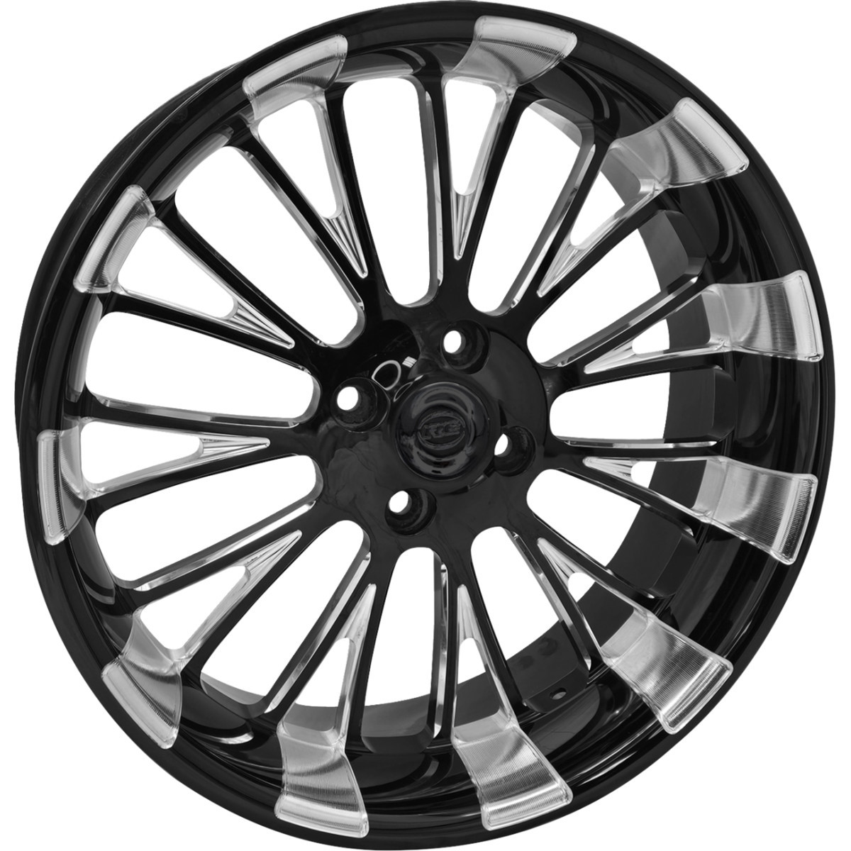 RC Components #0318700-117E-TR - Wheel - Dynasty - Rear - Black Eclipse - 18x7 - Trike