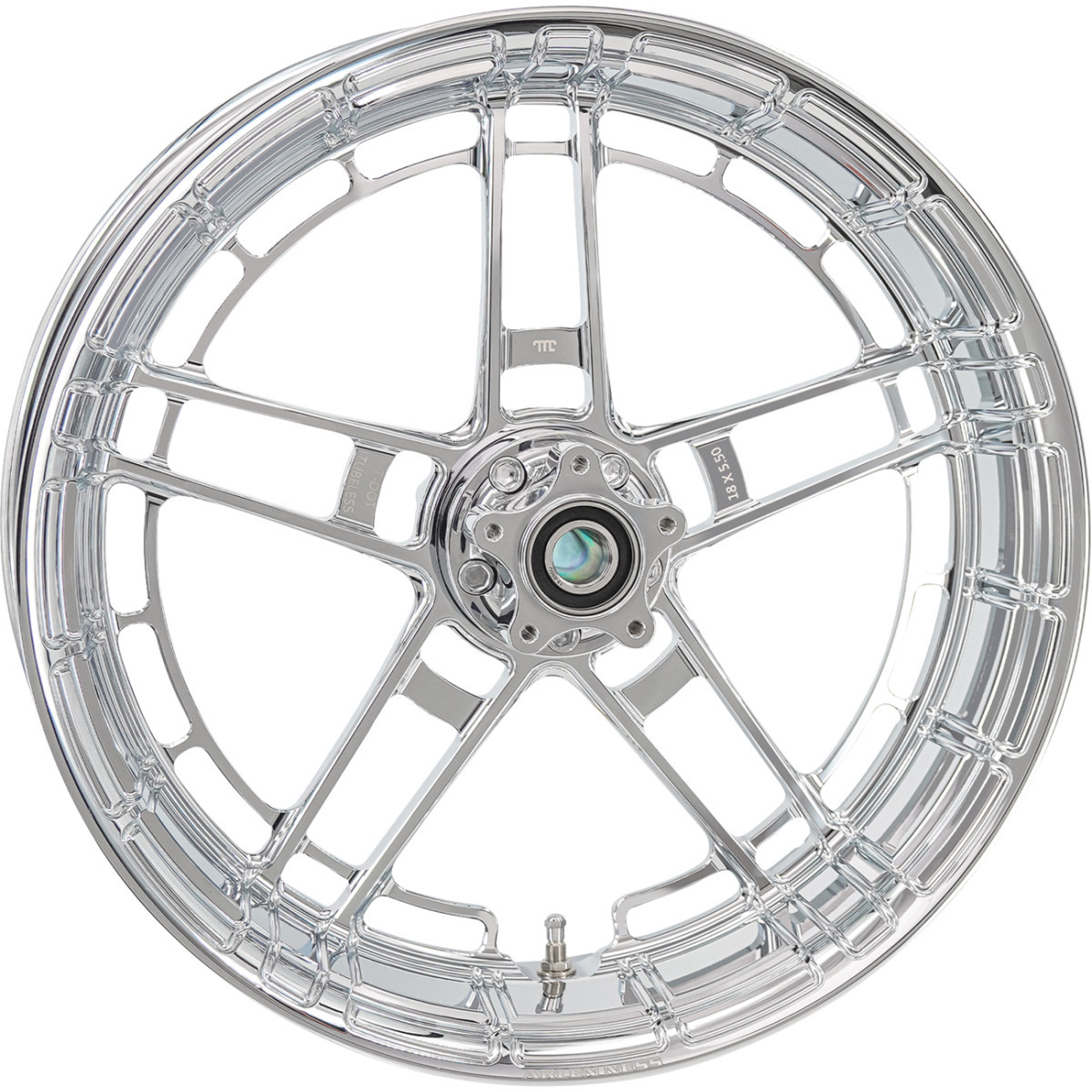Arlen Ness #330-042 - Rim - Flatline - Rear - Chrome - 18x5.5