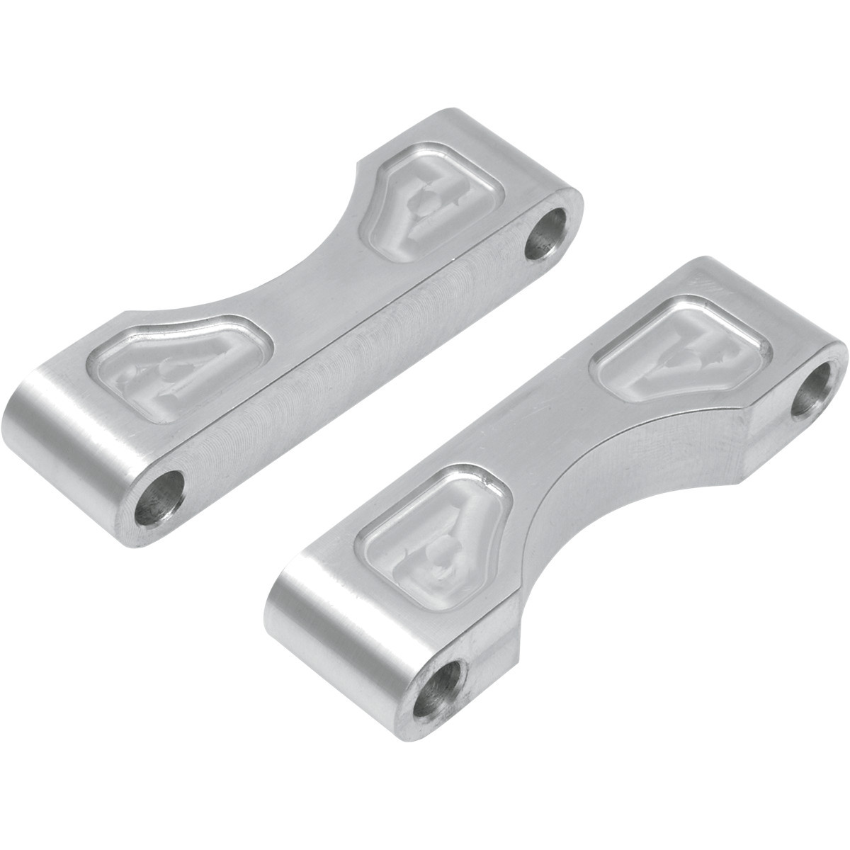 Klock Werks #KWFS-01-0102 - Hugger Front Fender Mounting Blocks - For 21" Wheels - Satin