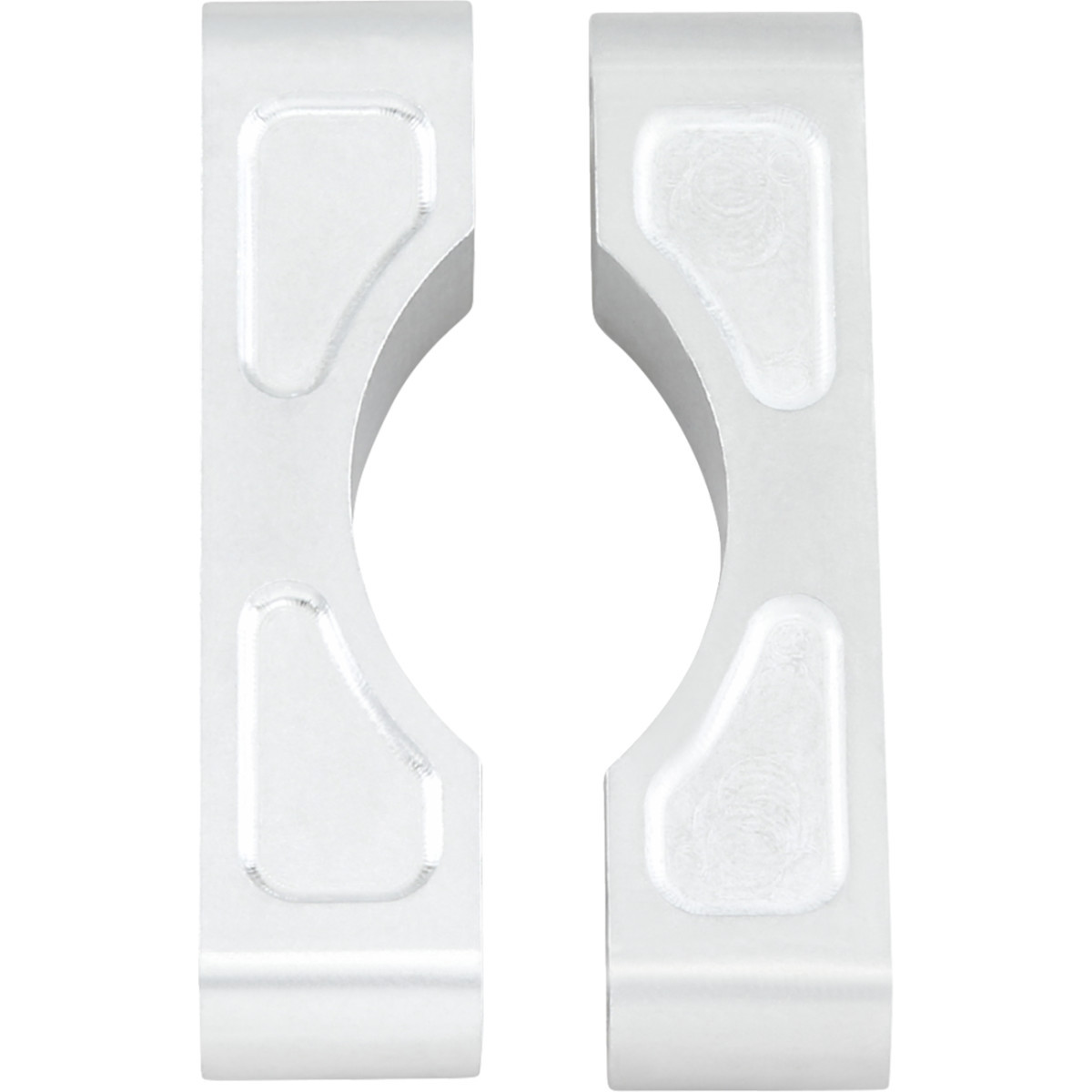 Klock Werks #KWFS-01-0103 - Hugger Front Fender Mounting Blocks - For 16"/17"/18"/19" Wheels - Satin