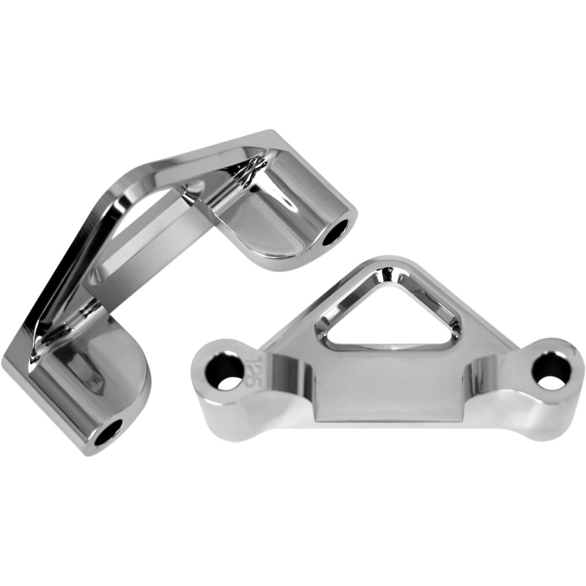 Accutronix #TFS41-EMF125C - Hot Legs/Bagger Legs Fender Spacers - Chrome - 1.25" Spacer - For 5-1/2" Width Fender
